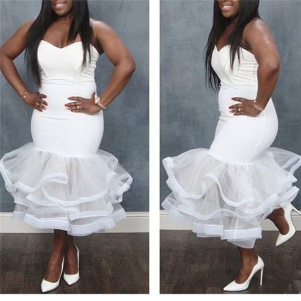 legant women mesh patchwork strapless gown 2021 spring sleeveless backless bodycon cascading ruffles mermaid es, White;black
legant women mesh patchwork strapless gown 2021 spring sleeveless backless bodycon cascading ruffles mermaid es, White;black