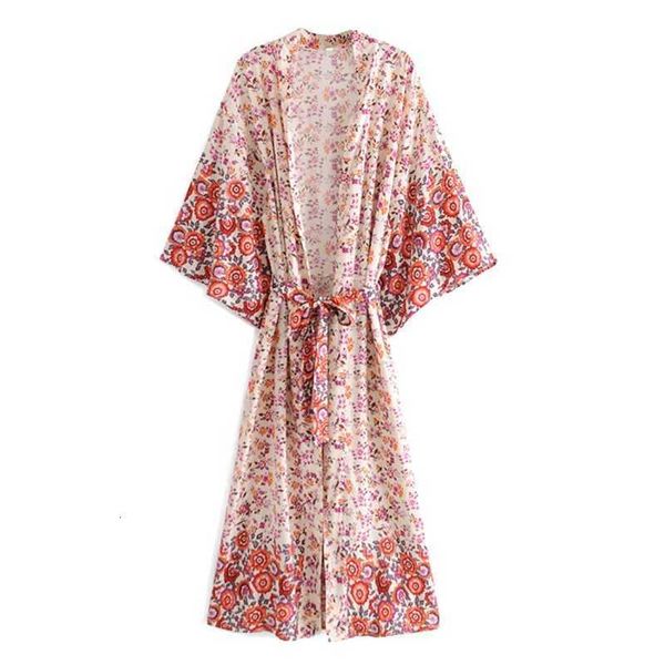 women's blouses & shirts bohemia v neck flower print maxi long kimono shirt ethnic women lacing up tie bow sashes cardig kot8, White
women's blouses & shirts bohemia v neck flower print maxi long kimono shirt ethnic women lacing up tie bow sashes cardig kot8, White
