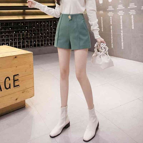 autumn and winter womens shorts high waist wide leg woolen booty women office lady warm casual a-line femme s100, White;black
autumn and winter womens shorts high waist wide leg woolen booty women office lady warm casual a-line femme s100, White;black