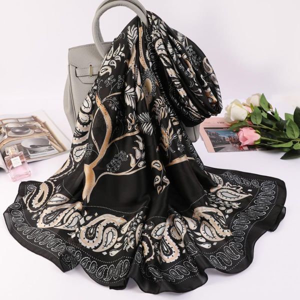 scarves 2021 summer 180x90cm silk lady print travel beach towel fashion dustproof handkerchief korean lattice sunscreen shawls, Blue;gray
scarves 2021 summer 180x90cm silk lady print travel beach towel fashion dustproof handkerchief korean lattice sunscreen shawls, Blue;gray