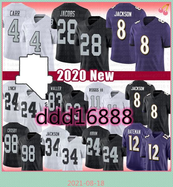 2021 josh jacobs 4 derek carr 34 bo 8 lamar jackson henry ruggs iii football jersey 12 rashod bateman darren waller johnathan abram maxx cro, Black;red
2021 josh jacobs 4 derek carr 34 bo 8 lamar jackson henry ruggs iii football jersey 12 rashod bateman darren waller johnathan abram maxx cro, Black;red