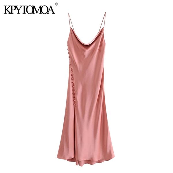 women fashion with covered buttons vents hem midi dress backless thin straps female dresses vestidos mujer 210420, White
women fashion with covered buttons vents hem midi dress backless thin straps female dresses vestidos mujer 210420, White