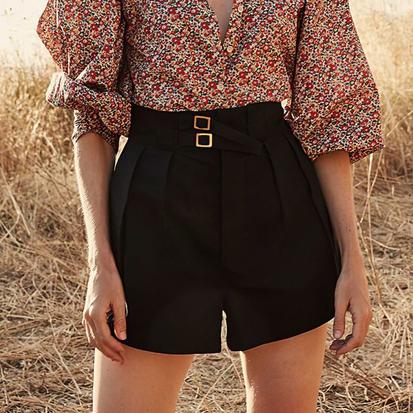 retro black shorts summer female clothing elegant taille haute et jambe évasée high-waisted shorts casual simple woman short, White;black
retro black shorts summer female clothing elegant taille haute et jambe évasée high-waisted shorts casual simple woman short, White;black
