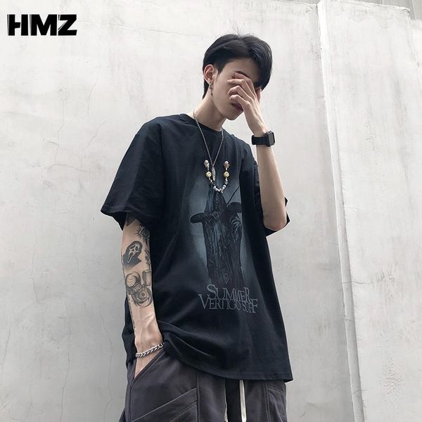 men's t-shirts hmz t-shirt men short-sleeved tide brand oversize cotton ghost printing hip-hop t shirt half-sleeved dark streetwear clo, White;black
men's t-shirts hmz t-shirt men short-sleeved tide brand oversize cotton ghost printing hip-hop t shirt half-sleeved dark streetwear clo, White;black