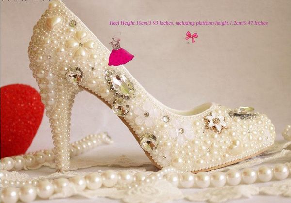 dress shoes 10cm high wedding luxurious handmade fashion princess pearl rhinestone the crystal formal evening, Black
dress shoes 10cm high wedding luxurious handmade fashion princess pearl rhinestone the crystal formal evening, Black