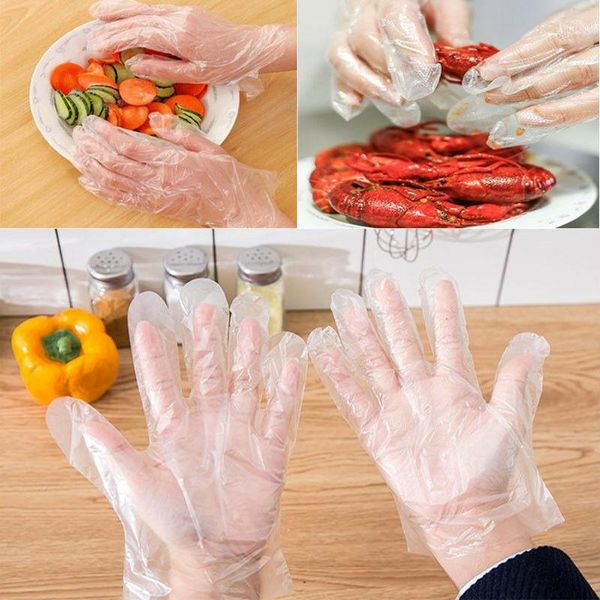 disposable gloves 100pcs grade transparent plastic restaurant barbecue kitchen cooking garden cleaning
disposable gloves 100pcs grade transparent plastic restaurant barbecue kitchen cooking garden cleaning