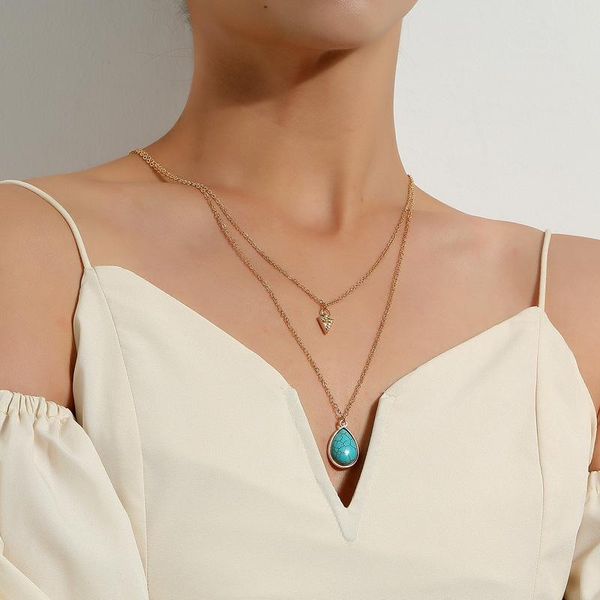 pendant necklaces boho natural stone choker water drop chain necklace for women gold silver color collar party fashion jewelry gift
pendant necklaces boho natural stone choker water drop chain necklace for women gold silver color collar party fashion jewelry gift