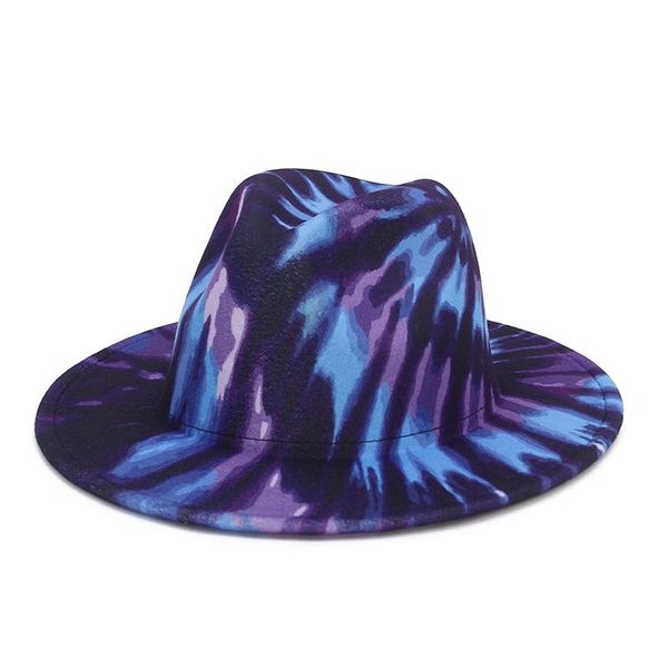 wide brim hats fashion printing fedora for women flat felt double side jazz hat men goth vintage wedding, Blue;gray
wide brim hats fashion printing fedora for women flat felt double side jazz hat men goth vintage wedding, Blue;gray