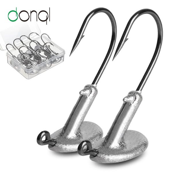 barbed lead jig head fishing hook 10pcs/ set tumbler fishhook 3.5g 5g 7g 10g 14g for soft lure carp tackle hooks
barbed lead jig head fishing hook 10pcs/ set tumbler fishhook 3.5g 5g 7g 10g 14g for soft lure carp tackle hooks