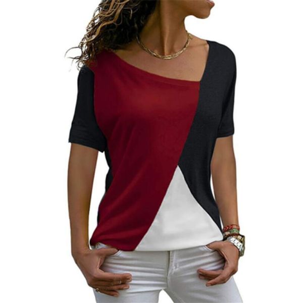 coming thin summer casual women t shirt short sleeve fashion patchwork slim irregular clothes long, White
coming thin summer casual women t shirt short sleeve fashion patchwork slim irregular clothes long, White