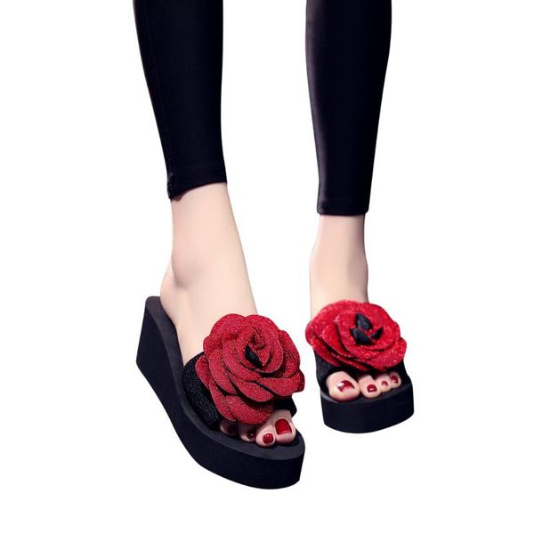 slippers sagace women flower decoration mid heel round head low slope with party wedges slip-on large size summer, Black
slippers sagace women flower decoration mid heel round head low slope with party wedges slip-on large size summer, Black