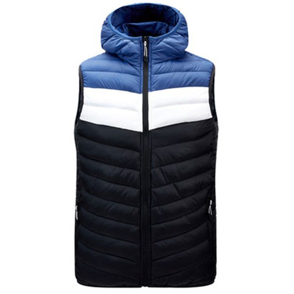 men splicing waistcoat down coats fashion trend windproof warm lightweight hooded puffer jacket designer winter casual vest puff jackets, Black
men splicing waistcoat down coats fashion trend windproof warm lightweight hooded puffer jacket designer winter casual vest puff jackets, Black