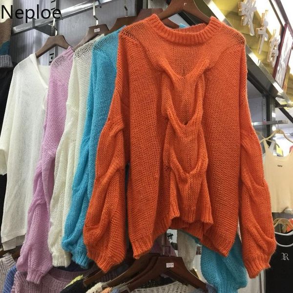 women's sweaters neploe twist sweater women clothes loose bat long sleeve mohair knitted pullovers 2021 autumn winter o-neck knitwear 5, White;black
women's sweaters neploe twist sweater women clothes loose bat long sleeve mohair knitted pullovers 2021 autumn winter o-neck knitwear 5, White;black