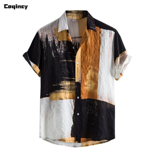 men's casual shirts summer men hawaiian shirt loose color block print short sleeve lapel neck buttons beach streetwear camisa, White;black
men's casual shirts summer men hawaiian shirt loose color block print short sleeve lapel neck buttons beach streetwear camisa, White;black