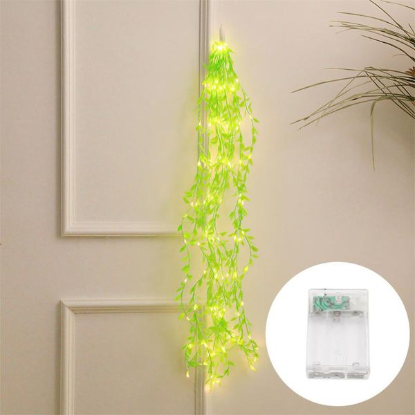 strings green artificial hanging light ivy leaf garland plants vine 100 led fake leaves string for home christmas decoration 
strings green artificial hanging light ivy leaf garland plants vine 100 led fake leaves string for home christmas decoration