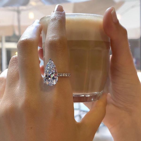 wedding rings fashion style inlaid zircon drop-shaped women's ring exquisite large silver color rhinestone engagement jewelry, Slivery;golden
wedding rings fashion style inlaid zircon drop-shaped women's ring exquisite large silver color rhinestone engagement jewelry, Slivery;golden