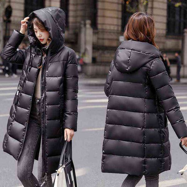 women's parkas down ladies jacket cotton middle and long 2021 winter korean slim fit thickened knee length fashion, Black
women's parkas down ladies jacket cotton middle and long 2021 winter korean slim fit thickened knee length fashion, Black