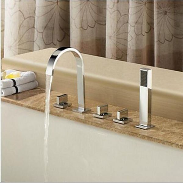 bathroom sink faucets vidric widespread waterfall roman deck mounted 5pcs bath tub tap faucet set combo handheld shower torneira polished ch
bathroom sink faucets vidric widespread waterfall roman deck mounted 5pcs bath tub tap faucet set combo handheld shower torneira polished ch