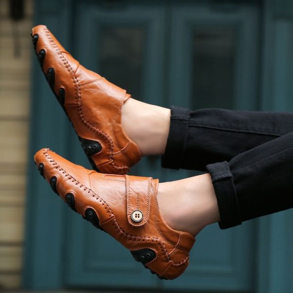 2021 arrival men's casual dress shoes fashion soft sole business leather men sports sneakers trainers, Black
2021 arrival men's casual dress shoes fashion soft sole business leather men sports sneakers trainers, Black