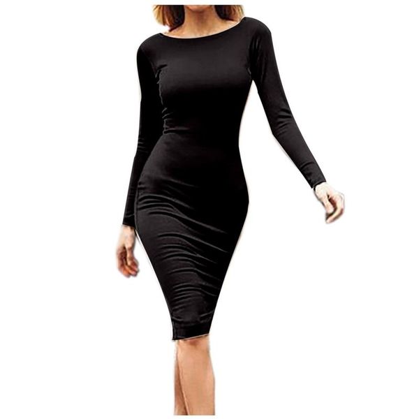 casual dresses women's dress summer long sleeve tight slim vintage party for woman knee-length bodycon elegant ladies vestidos, Black;gray
casual dresses women's dress summer long sleeve tight slim vintage party for woman knee-length bodycon elegant ladies vestidos, Black;gray