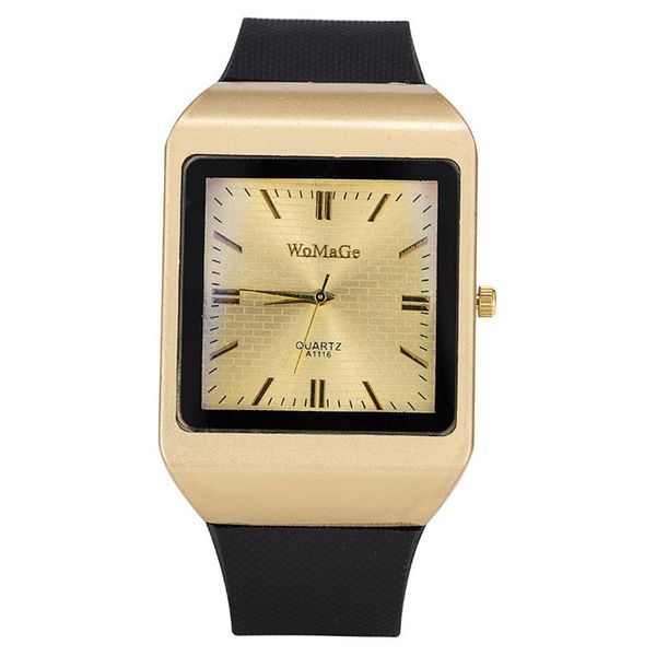 wristwatches womage watches casual men fashion rectangle dial silicone band quartz wriswatches reloj hombre, Slivery;brown
wristwatches womage watches casual men fashion rectangle dial silicone band quartz wriswatches reloj hombre, Slivery;brown