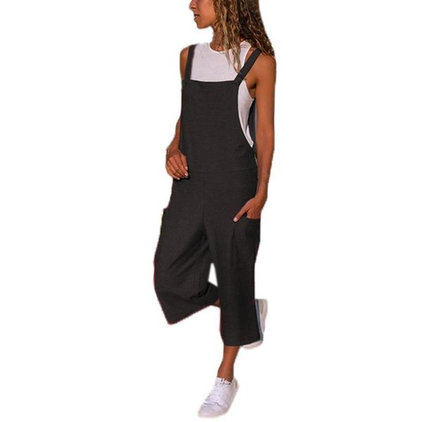 women's jumpsuits & rompers women girls loose solid jumpsuit sleeveless strap dungaree harem trousers ladies overall pants casual plays, Black;white
women's jumpsuits & rompers women girls loose solid jumpsuit sleeveless strap dungaree harem trousers ladies overall pants casual plays, Black;white
