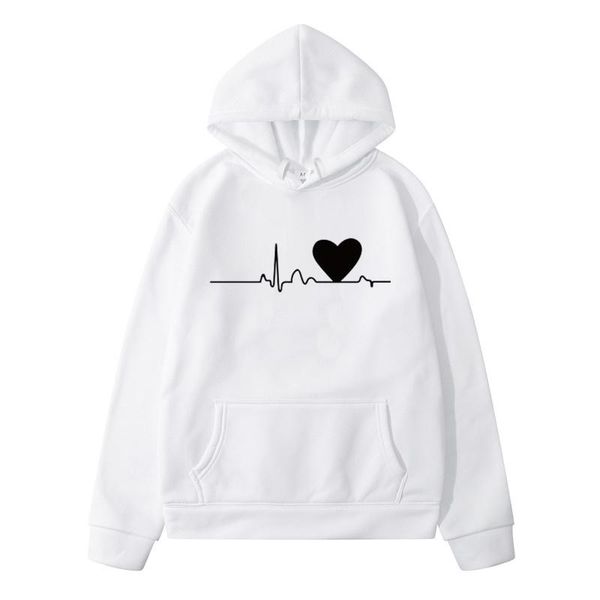 men's hoodies & sweatshirts heartbeat print hoodie and women's 2021 fall/winter hooded long sleeve pullover sweatshirt sudderas, Black
men's hoodies & sweatshirts heartbeat print hoodie and women's 2021 fall/winter hooded long sleeve pullover sweatshirt sudderas, Black
