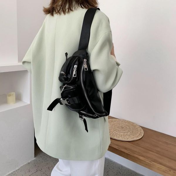 women fashion luxury motorcycle soft pu leather chest bags release buckle crossbody bag mini korean style waist
women fashion luxury motorcycle soft pu leather chest bags release buckle crossbody bag mini korean style waist