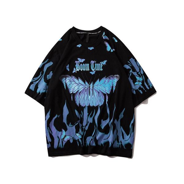 men's t-shirts flame butterfly street fashion t-shirt men 2021 summer crew neck tshirt hip hop tee shirts, White;black
men's t-shirts flame butterfly street fashion t-shirt men 2021 summer crew neck tshirt hip hop tee shirts, White;black