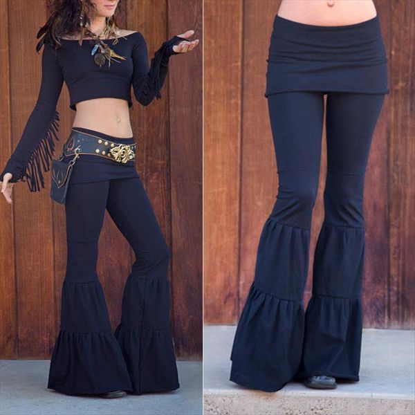 brand vintage high waist womens capris bell bottom long flare stretch plain flared wide leg boho hippie, Black;white
brand vintage high waist womens capris bell bottom long flare stretch plain flared wide leg boho hippie, Black;white