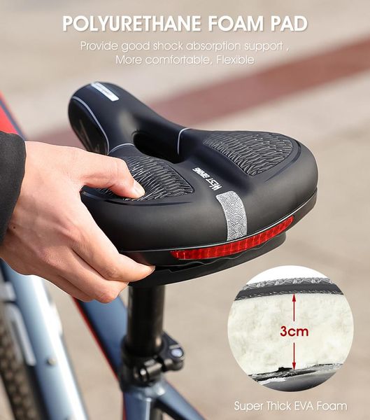 bike saddles 1pcs comfortable bicycle saddle seat reflective mountain road riding soft and equipment accessories
bike saddles 1pcs comfortable bicycle saddle seat reflective mountain road riding soft and equipment accessories