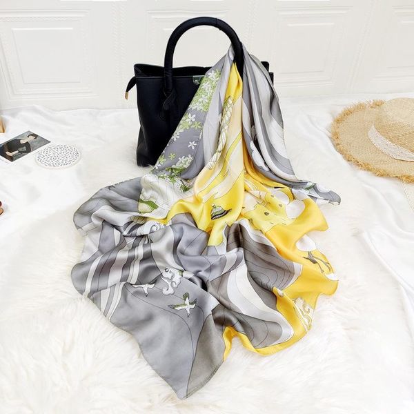 scarves floral print hair scarf for women kerchief silk satin hijab neckerchief 90cm square shawls headband ladies fj369, Blue;gray
scarves floral print hair scarf for women kerchief silk satin hijab neckerchief 90cm square shawls headband ladies fj369, Blue;gray