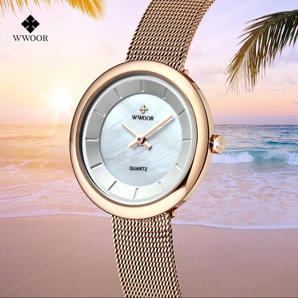 wristwatches wwoor creative dial quartz women watches rose gold luxury bracelet watch fashion dress wrist female 2021, Slivery;brown
wristwatches wwoor creative dial quartz women watches rose gold luxury bracelet watch fashion dress wrist female 2021, Slivery;brown