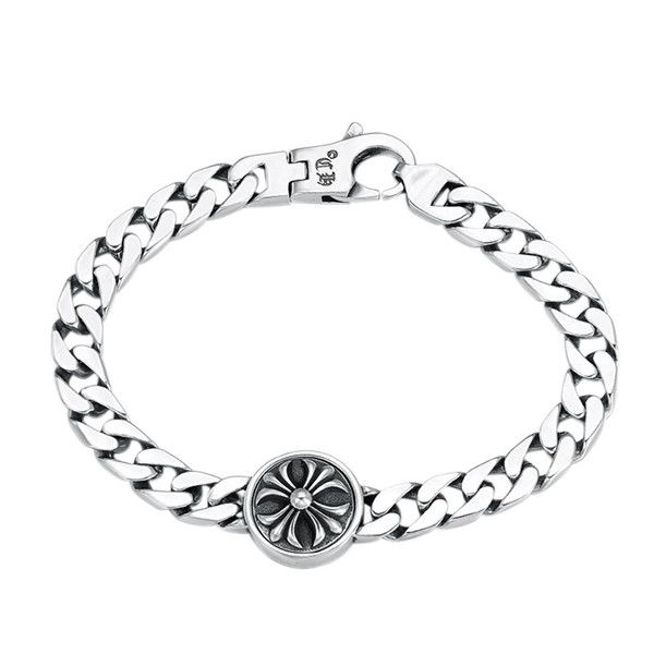 925 sterling silver link chain cross bracelets american european antique handmade vintage designer luxury jewelry accessories gifts, Black
925 sterling silver link chain cross bracelets american european antique handmade vintage designer luxury jewelry accessories gifts, Black