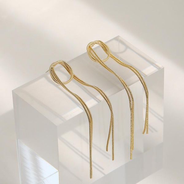 dangle & chandelier 2021 long metal tassels temperament senior drop earrings contracted geometric circular fashion women fine, Silver 
dangle & chandelier 2021 long metal tassels temperament senior drop earrings contracted geometric circular fashion women fine, Silver