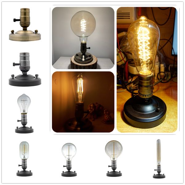 lamp base e26 electroplating aluminum vintage retro antique edison ceiling screw light bulb socket holder with switch
lamp base e26 electroplating aluminum vintage retro antique edison ceiling screw light bulb socket holder with switch