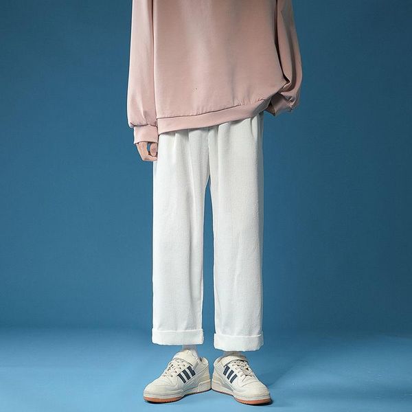 men's pants 2021 men's corduroy fabric cargo casual pure color loose straight fashion male streetwear white trousers m-2xl, Black
men's pants 2021 men's corduroy fabric cargo casual pure color loose straight fashion male streetwear white trousers m-2xl, Black