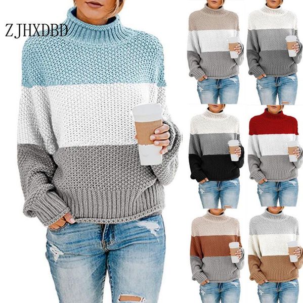 women's sweaters women warm sweater winter and autumn colorblock stand long sleeve knit jumper patchwork, White;black
women's sweaters women warm sweater winter and autumn colorblock stand long sleeve knit jumper patchwork, White;black