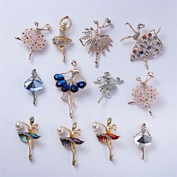 fashion figure creative dancing girl pearl diamond painting oil brooch versatile accessories, Gray
fashion figure creative dancing girl pearl diamond painting oil brooch versatile accessories, Gray