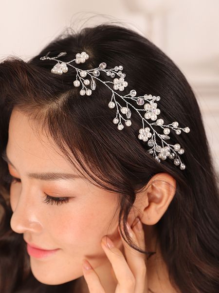 Silver Crystal Pearl Bridal Headband Women Hair Jewelry Handmade Headpieces Wedding Hair Accessories hair birde
Silver Crystal Pearl Bridal Headband Women Hair Jewelry Handmade Headpieces Wedding Hair Accessories hair birde