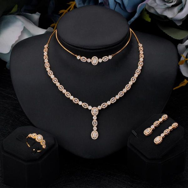 earrings & necklace charming bridal jewelry set for wedding engagement cubic zirconia women accessories trendy fashion ring high quality, Silver
earrings & necklace charming bridal jewelry set for wedding engagement cubic zirconia women accessories trendy fashion ring high quality, Silver
