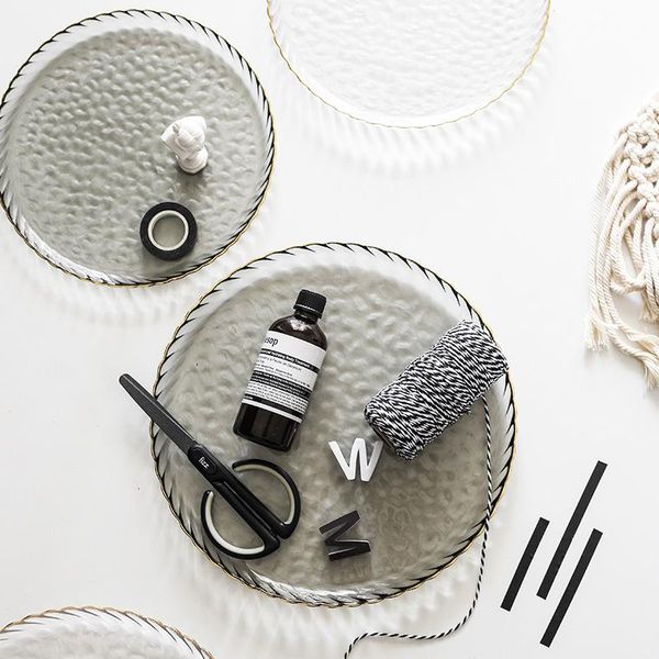 kitchen storage & organization nordic style glass tray with glod rim dinner plates fruit salad dessert bread plate container
kitchen storage & organization nordic style glass tray with glod rim dinner plates fruit salad dessert bread plate container