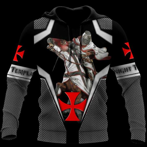 men's hoodies & sweatshirts knight templa 3d print fashion hoodie casual harajuku streetwear zip sports pullover 5xl oversized sudade, Black
men's hoodies & sweatshirts knight templa 3d print fashion hoodie casual harajuku streetwear zip sports pullover 5xl oversized sudade, Black
