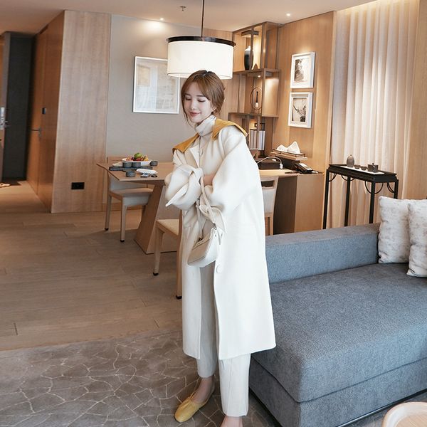 women's jackets double-sided craft cashmere ageing lapel handle elegant wool milk white coco women winter coats mainly, Black;brown
women's jackets double-sided craft cashmere ageing lapel handle elegant wool milk white coco women winter coats mainly, Black;brown