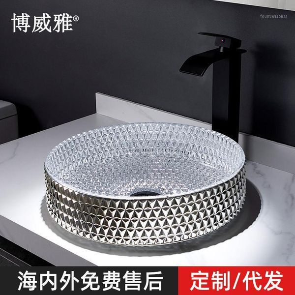 boweiya bathroom electroplating die-casting art glass wash basin cylindrical crystal above counter sink faucets1
boweiya bathroom electroplating die-casting art glass wash basin cylindrical crystal above counter sink faucets1