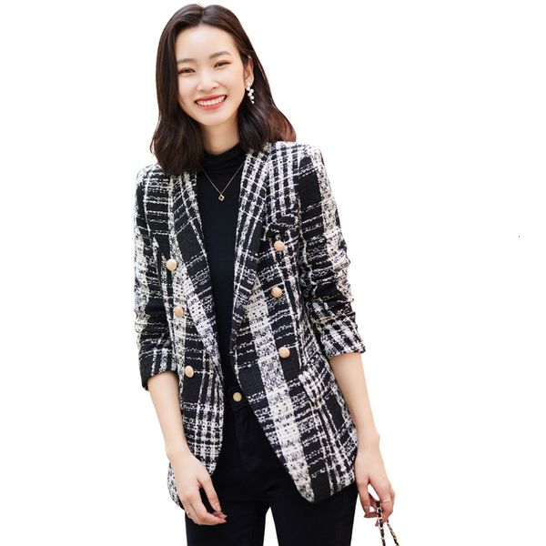 women's suits & blazers casual double breasted women blazer white black plaid female fashion coat outerwear thick winter jacket
women's suits & blazers casual double breasted women blazer white black plaid female fashion coat outerwear thick winter jacket