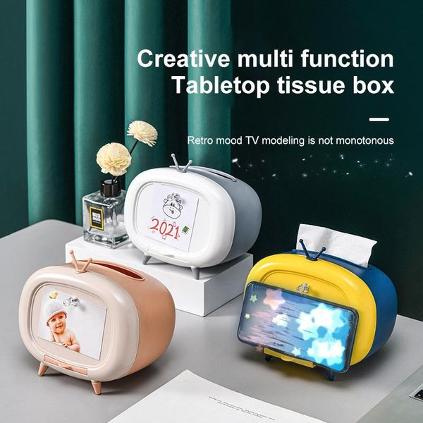 multifunctional creative tissue box mobile phone holder simple and cute napkin drawer home decoration ornaments container boxes & napkins
multifunctional creative tissue box mobile phone holder simple and cute napkin drawer home decoration ornaments container boxes & napkins