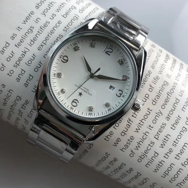 explosive watch female calendar fashion temperament diamond diamond steel belt, Slivery;brown