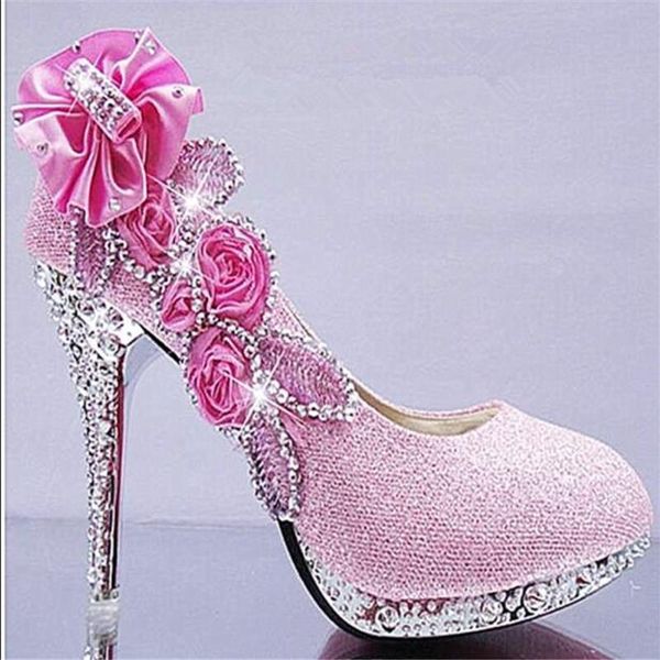 dress shoes fashion spring and autumn women's crystal shiny flowers wedding ladies rhinestones white round head high heel, Black
dress shoes fashion spring and autumn women's crystal shiny flowers wedding ladies rhinestones white round head high heel, Black