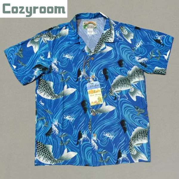 cozyroom carp print hawaii aloha shirts mens short sleeve casual shirt 2 colors camisa masculina summer beach vacation men's, White;black
cozyroom carp print hawaii aloha shirts mens short sleeve casual shirt 2 colors camisa masculina summer beach vacation men's, White;black